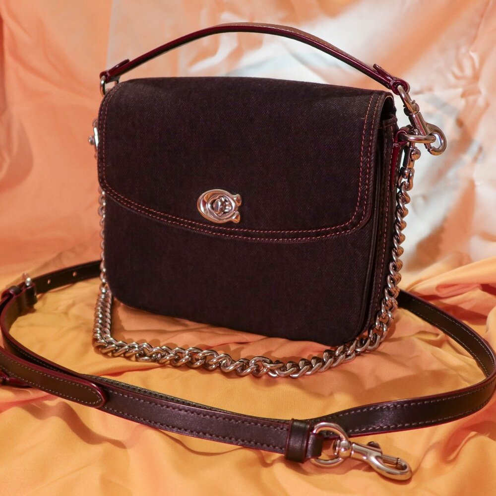Coach Black Denim Cassie Crossbody Bag 19